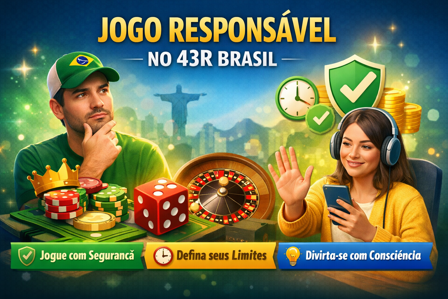 Jogo Responsável no 43R Brasil – segurança e diversão consciente