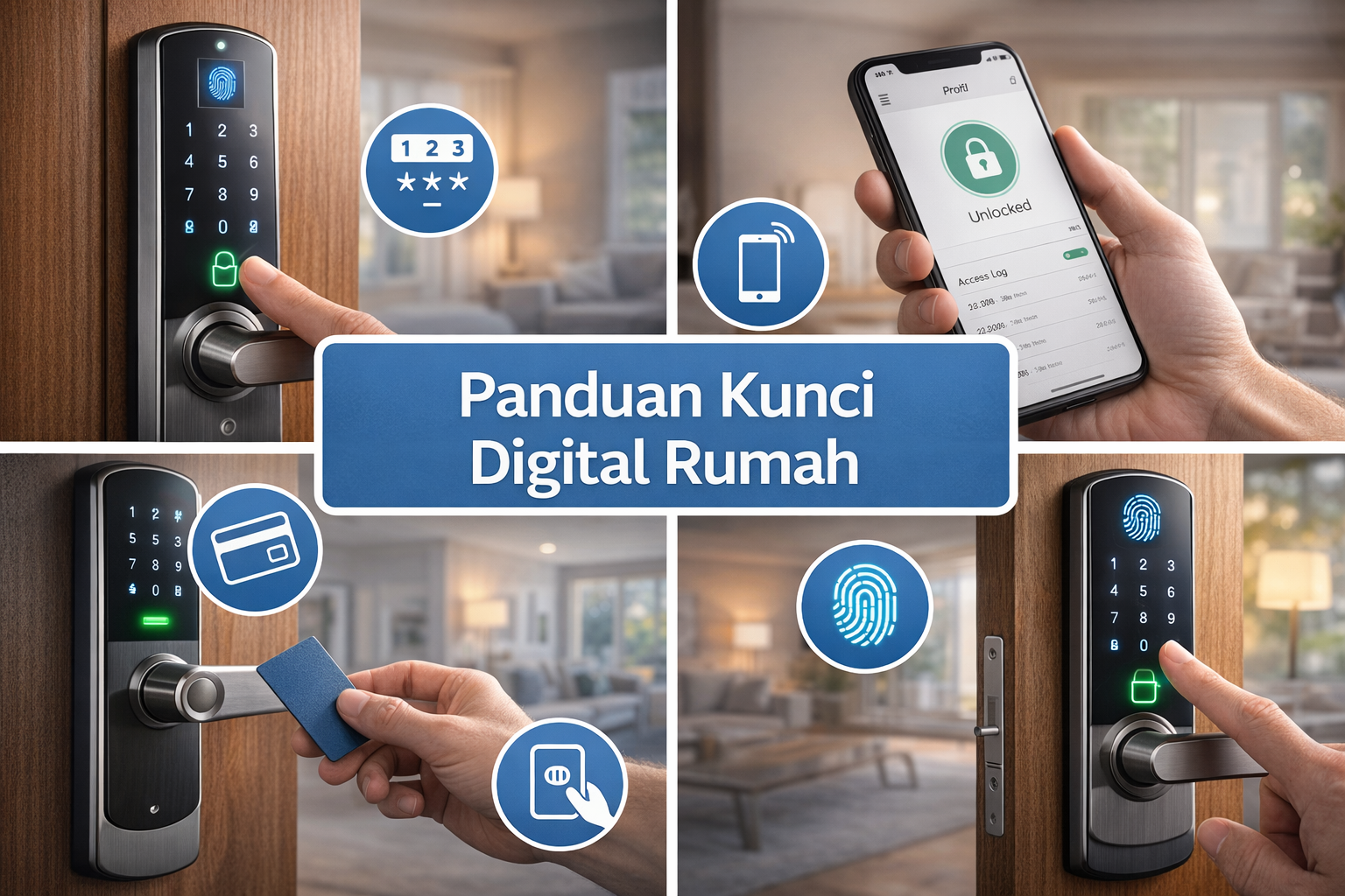 Kunci digital rumah untuk hunian modern